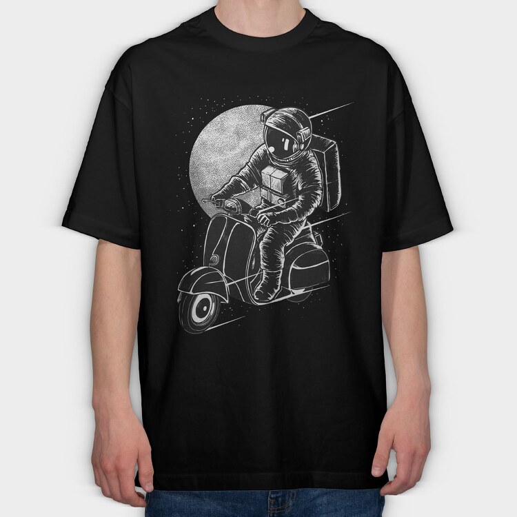 Astroscooter, Tricou Oversize Barbati (Unisex)