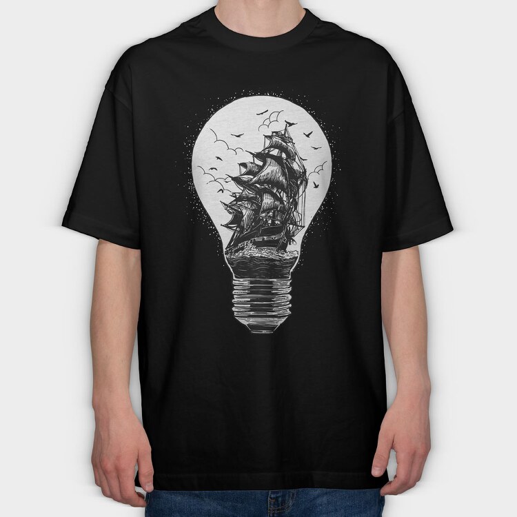 Light Of Journey, Tricou Oversize Barbati (Unisex)