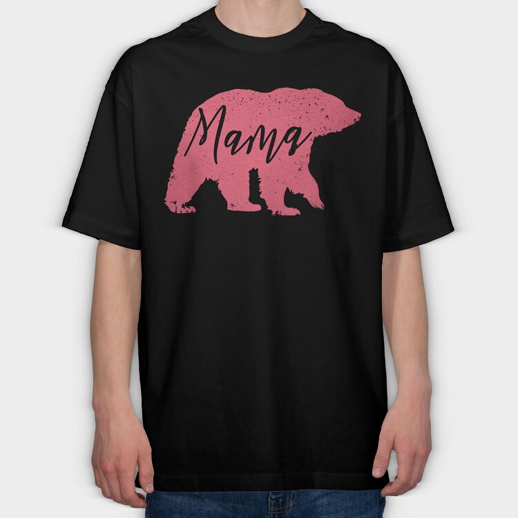 Bear Mama, Tricou Oversize Barbati (Unisex)
