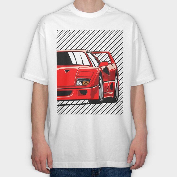 F40, Tricou Oversize Barbati (Unisex)