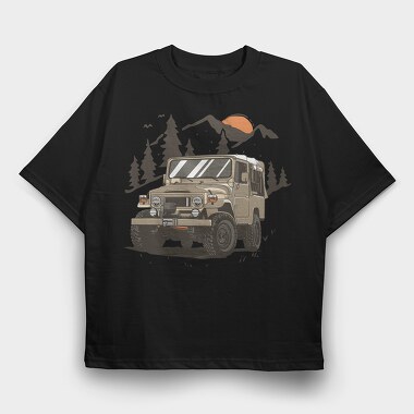 fj40, Tricou Oversize Barbati (Unisex)