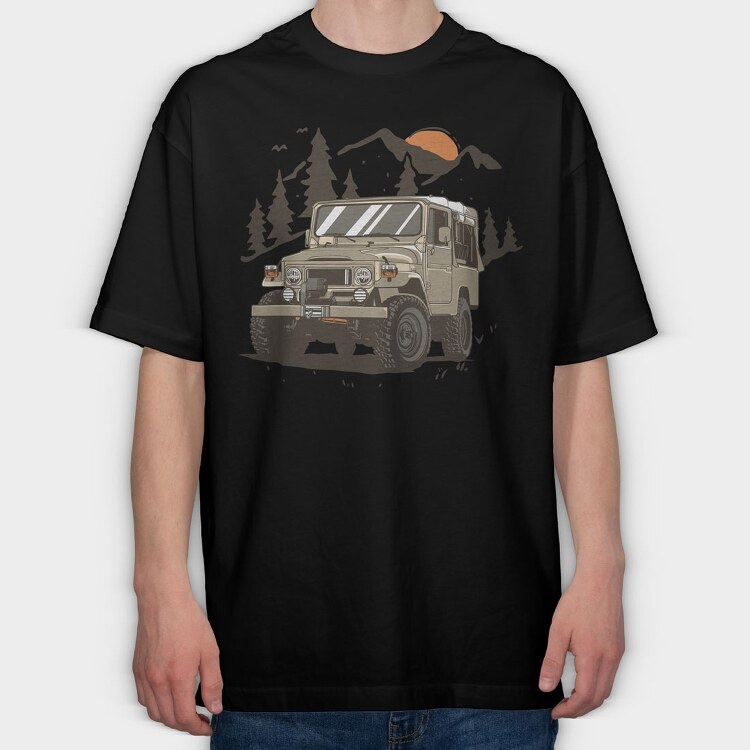 fj40, Tricou Oversize Barbati (Unisex)