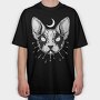 Black Metal Cat, Tricou Oversize Barbati (Unisex)