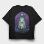 Alien Abduction, Tricou Oversize Barbati (Unisex)