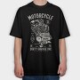 Motorcycle Full Speed Engine, Tricou Oversize Barbati (Unisex)