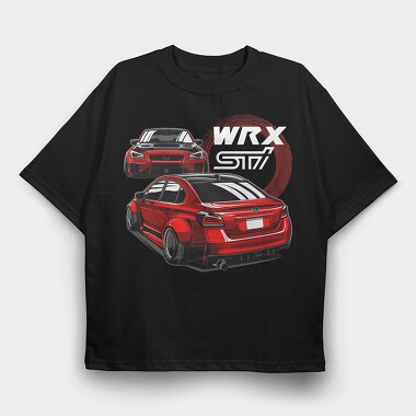 WRX STI Raptor Eye, Tricou Oversize Barbati (Unisex)