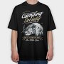 Camping Society, Tricou Oversize Barbati (Unisex)