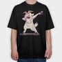 Dab Animal Comics Goat, Tricou Oversize Barbati (Unisex)