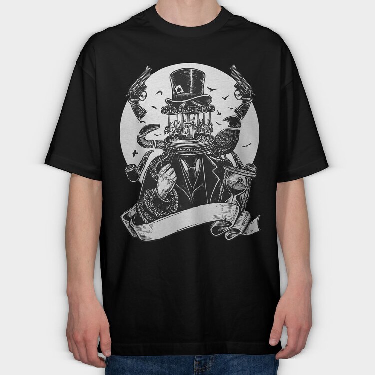 Carrousel, Tricou Oversize Barbati (Unisex)