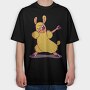 Dab Animal Comics Lama, Tricou Oversize Barbati (Unisex)