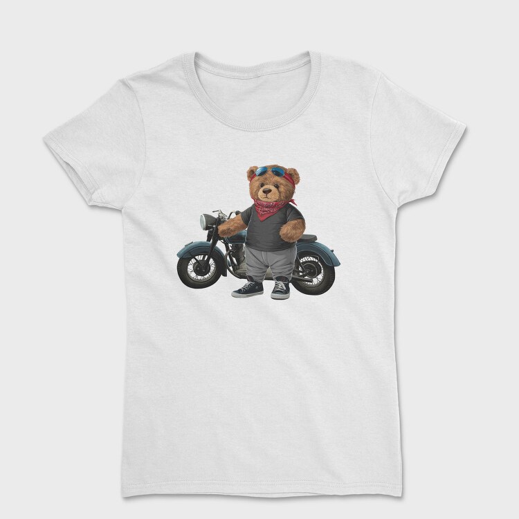 Biker Bear Cool, Tricou Femei