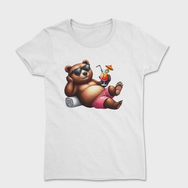 Bear Sunglasses Cocktail, Tricou Femei