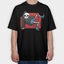 Lazy Grim Reaper, Tricou Oversize Barbati (Unisex)