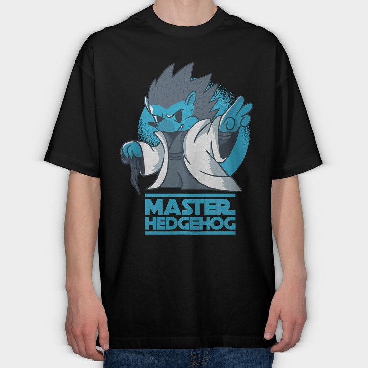 Master Hedgehog, Tricou Oversize Barbati (Unisex)