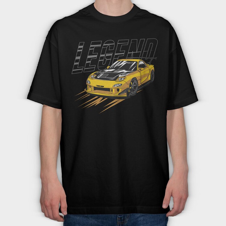 Legend Rx 7, Tricou Oversize Barbati (Unisex)