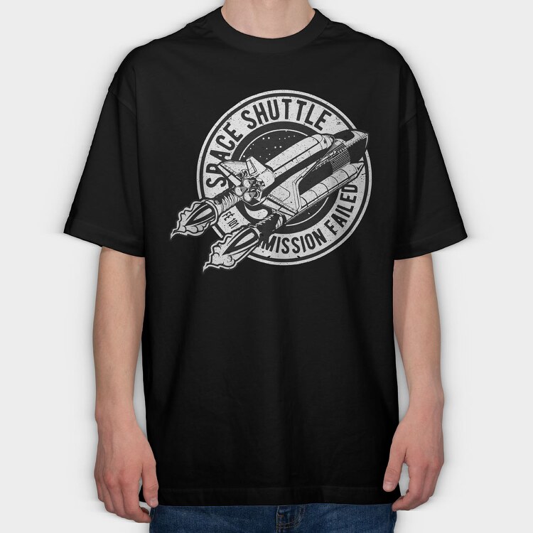 Mission Failed, Tricou Oversize Barbati (Unisex)