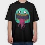 Monster Faces 1, Tricou Oversize Barbati (Unisex)