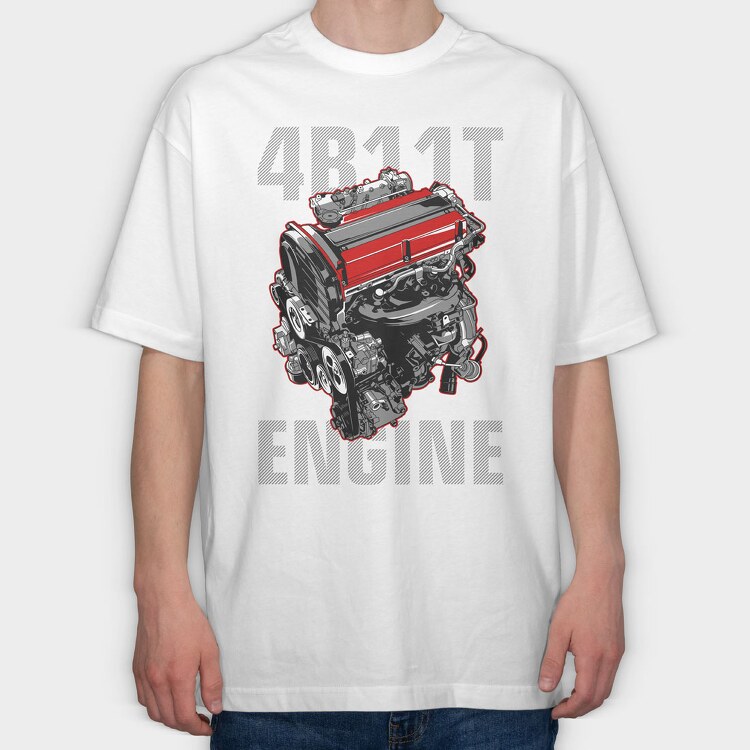 4B 11T EVO, Tricou Oversize Barbati (Unisex)