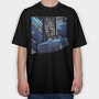 Skyline 2, Tricou Oversize Barbati (Unisex)