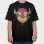 Monster Faces 3, Tricou Oversize Barbati (Unisex)