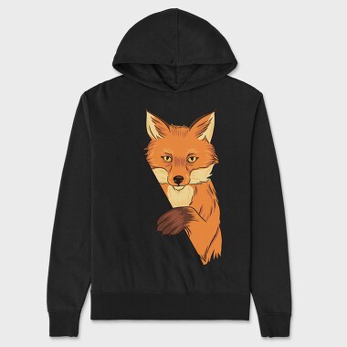 Fox Illustration, Hanorac Oversize Barbati (Unisex)