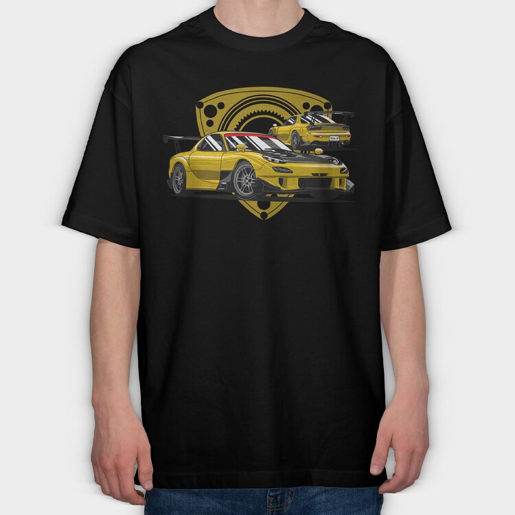 RX7, Tricou Oversize Barbati (Unisex)