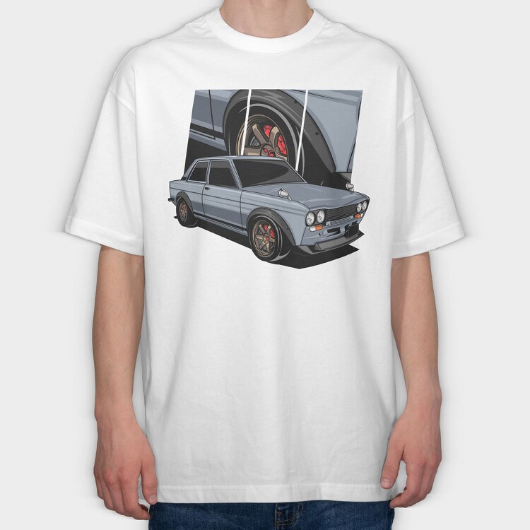 Skyline Old, Tricou Oversize Barbati (Unisex)