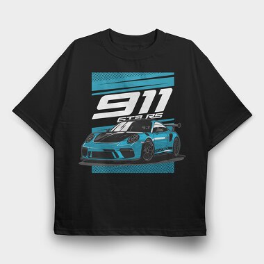 911 GT3 RS, Tricou Oversize Barbati (Unisex)