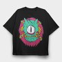 Monster Faces, Tricou Oversize Barbati (Unisex)