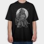 Samurai Galaxy, Tricou Oversize Barbati (Unisex)