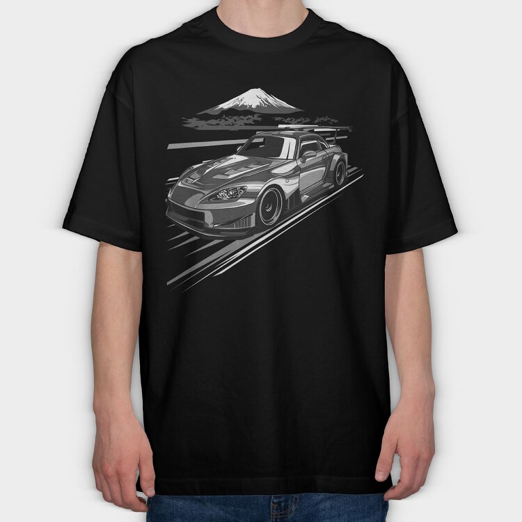 S2000 FUJI, Tricou Oversize Barbati (Unisex)