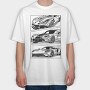 AMERICAN SUPER CAR, Tricou Oversize Barbati (Unisex)
