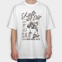 Skate Or Die, Tricou Oversize Barbati (Unisex)