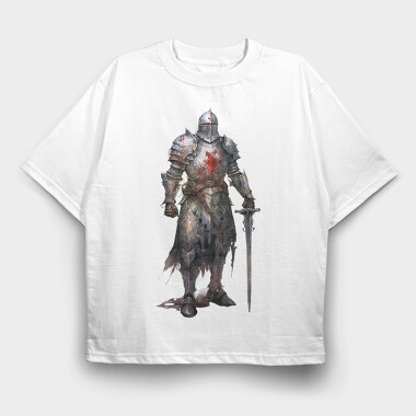 Blood Bearer Knight, Tricou Oversize Barbati (Unisex)