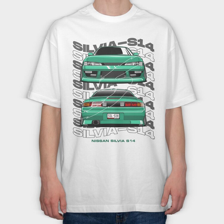 Silvia S14, Tricou Oversize Barbati (Unisex)