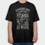 Fishing, Tricou Oversize Barbati (Unisex)