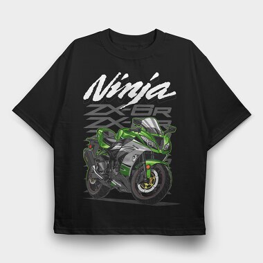 Kawazaki ZX6R, Tricou Oversize Barbati (Unisex)