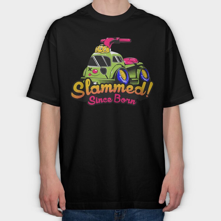 SLAMMED, Tricou Oversize Barbati (Unisex)