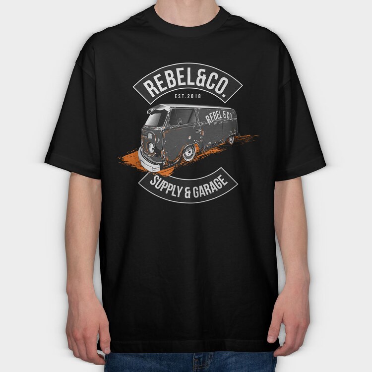 KOMBI, Tricou Oversize Barbati (Unisex)