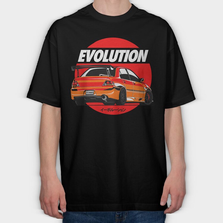 Lancer Evo 9, Tricou Oversize Barbati (Unisex)