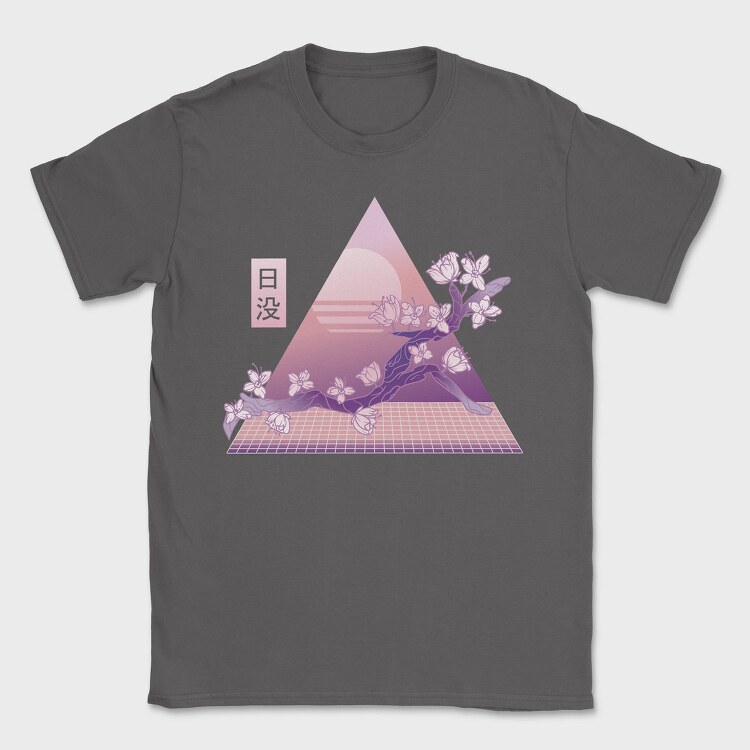 Cherry Blossom Vaporwave, Tricou Barbati (Unisex)
