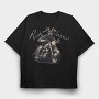 Motorcycle With Rider Ride With the Classics, Tricou Oversize Barbati (Unisex)