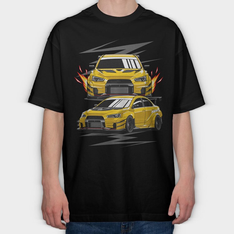 Lancer Evo X Varis, Tricou Oversize Barbati (Unisex)