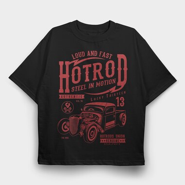 Steel In Motion, Tricou Oversize Barbati (Unisex)