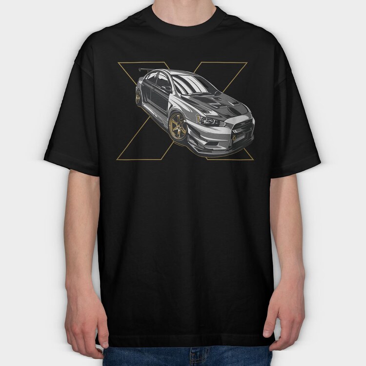 LANCER EVO X, Tricou Oversize Barbati (Unisex)