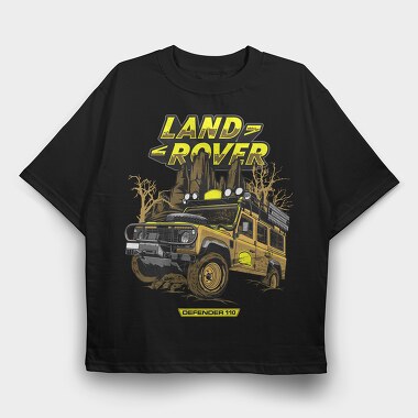 Land Rover Camel, Tricou Oversize Barbati (Unisex)
