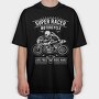 Super Racer Motorcycle, Tricou Oversize Barbati (Unisex)