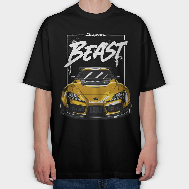 Supra GR Front, Tricou Oversize Barbati (Unisex)