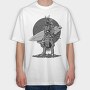 Surfer Samurai, Tricou Oversize Barbati (Unisex)
