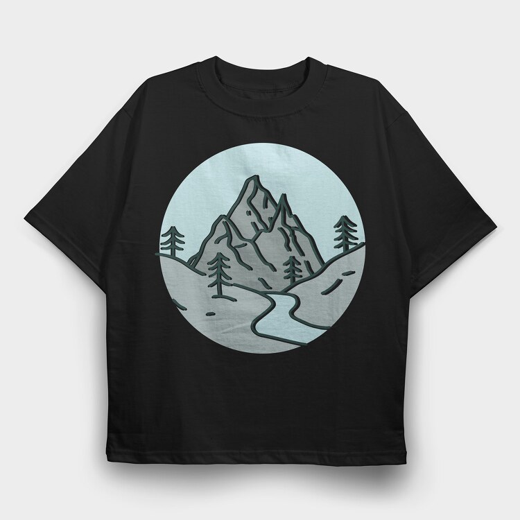 Nature Scenery 1, Tricou Oversize Barbati (Unisex)